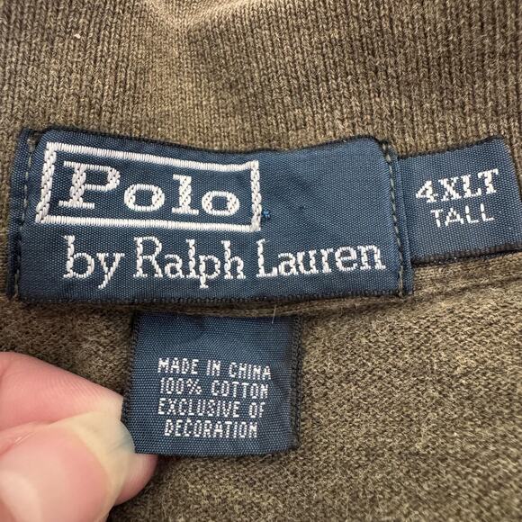 Polo Ralph Lauren Polo Shirt Mens 4XL Tall Olive Embroidered Pony Short Sleeve - Picture 5 of 9